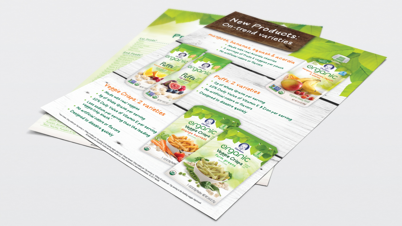Gerber Organic Sell Sheet