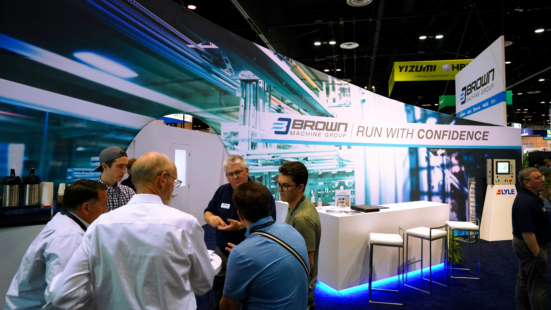 BMG tradeshow booth