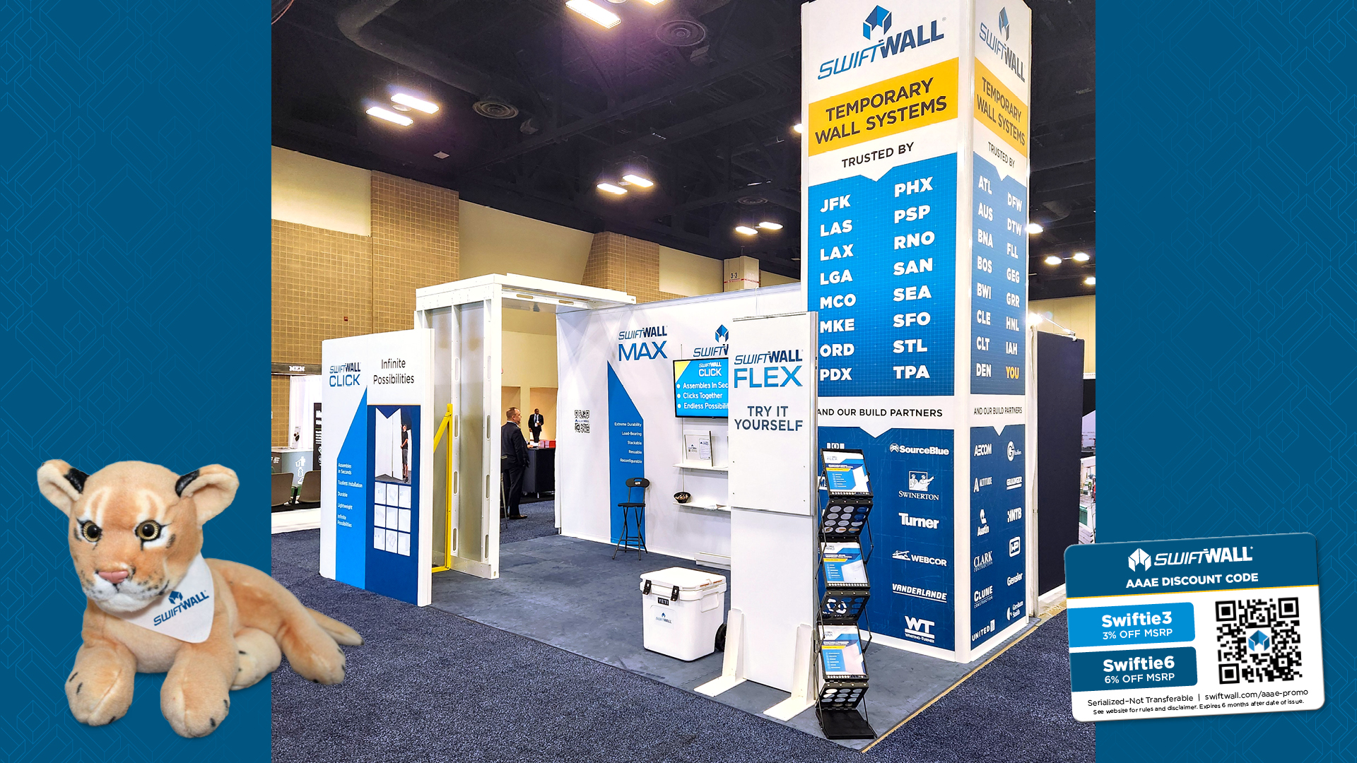 SwiftWall tradeshow booth