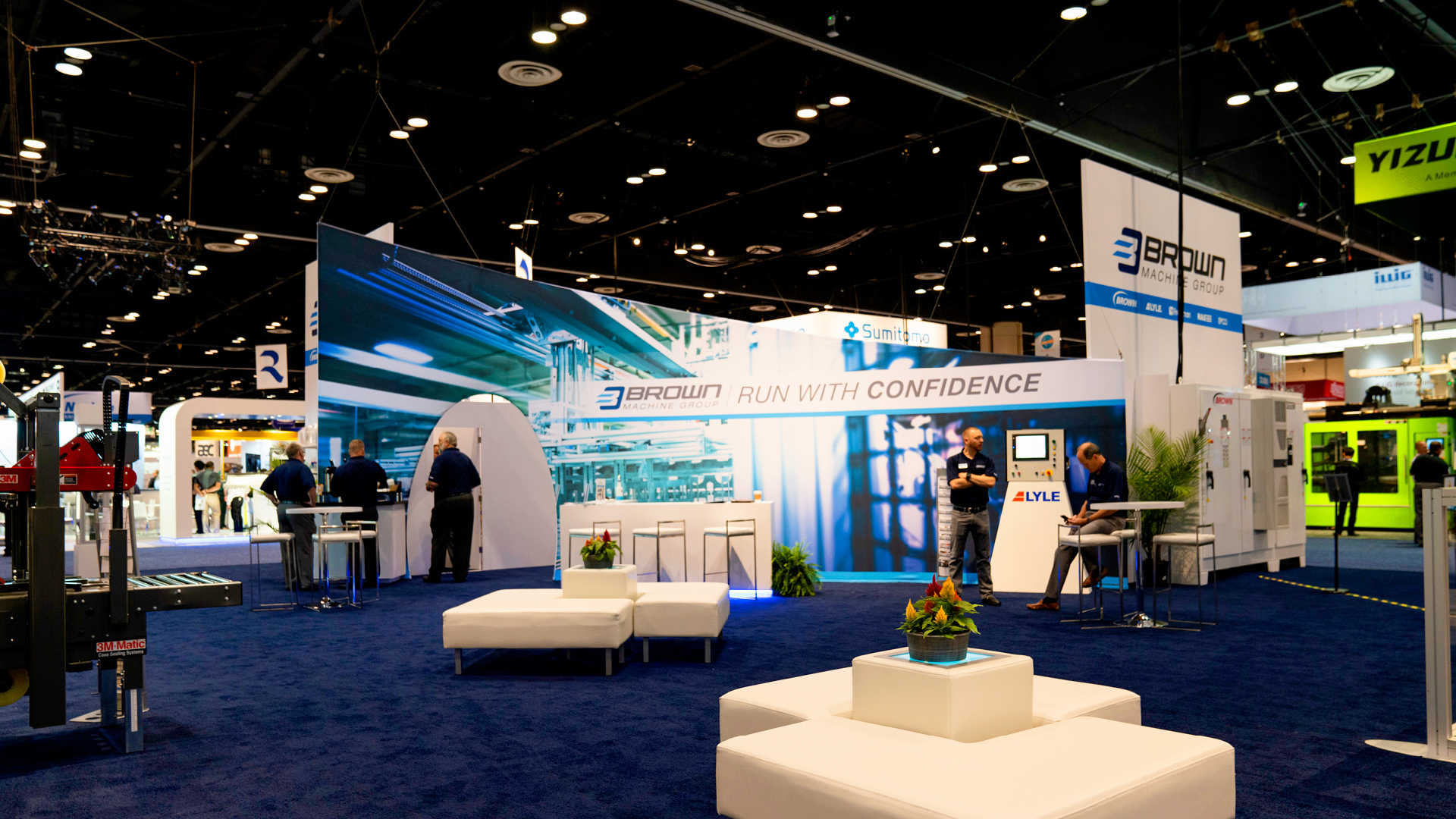 BMG tradeshow booth
