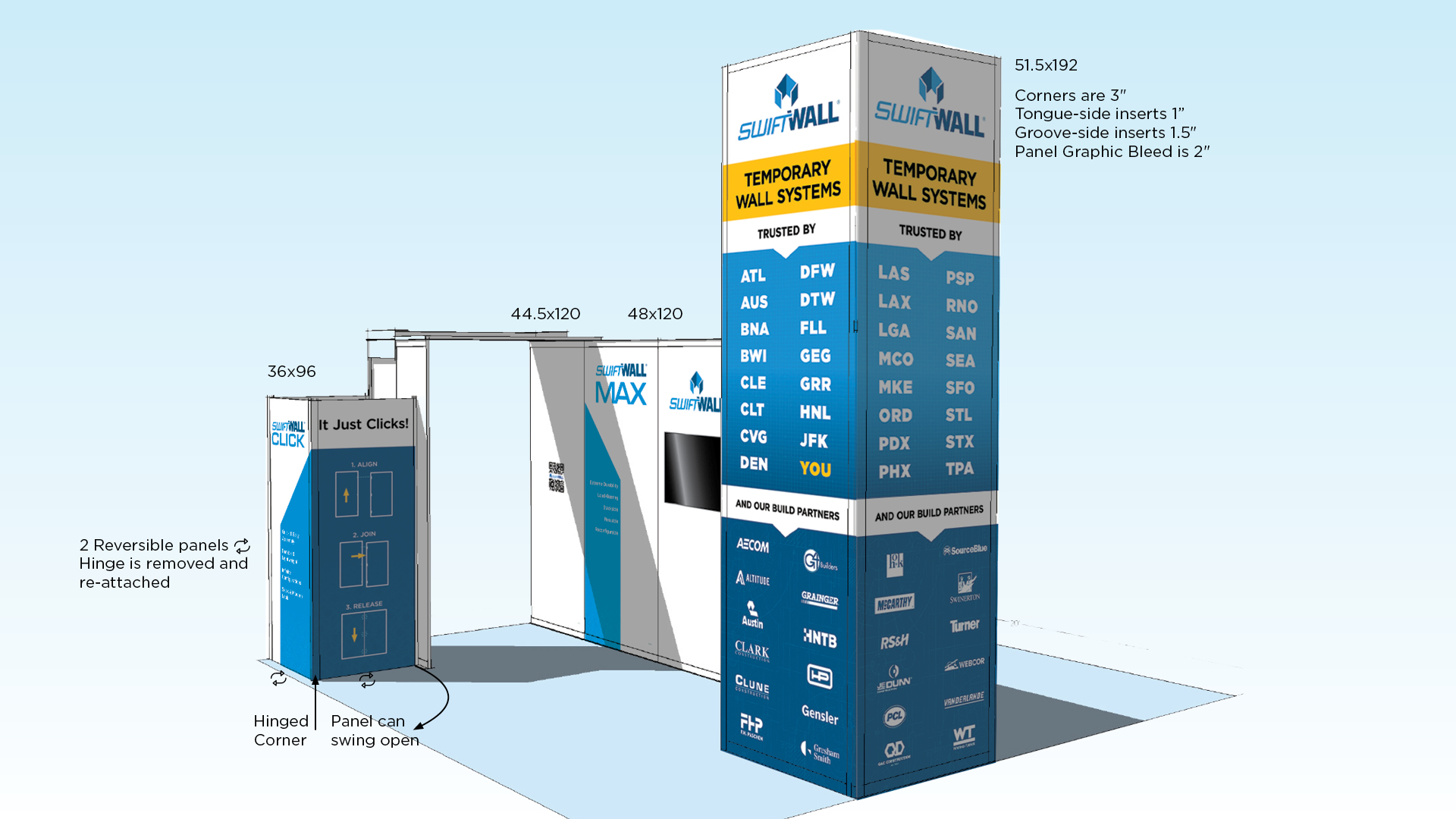 SwiftWall tradeshow booth