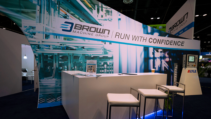 BMG tradeshow booth